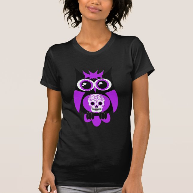 T-shirt Hiboux de sucre pourpre (Devant)