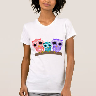 T-shirt hiboux mignons