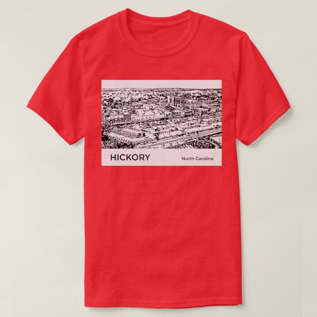 T-shirt Hickory North olina (Design devant)