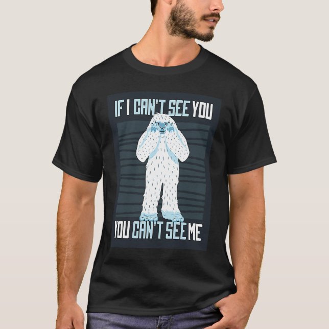 T-shirt Hide and Go Seek Champion Yeti Mythical Creature B (Devant)
