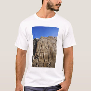 T-shirt Hiéroglyphes anciens sur le mur, Temple de Karnak,