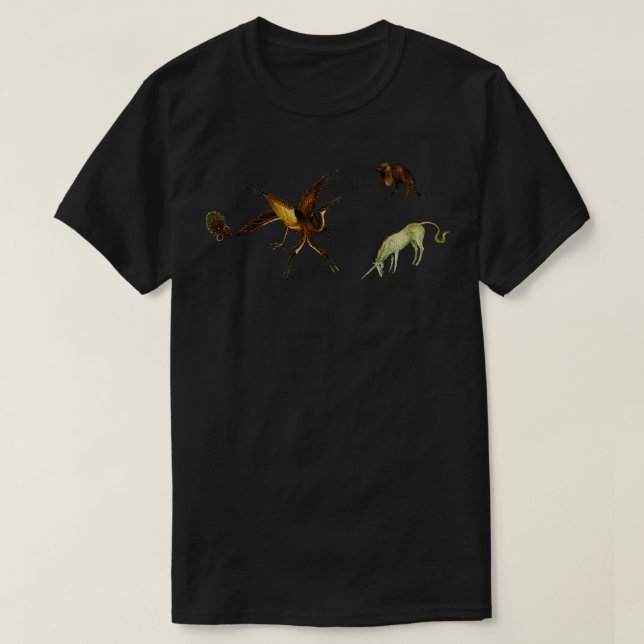 T-shirt Hieronymus Bosch Bêtes Du Paradis (Design devant)