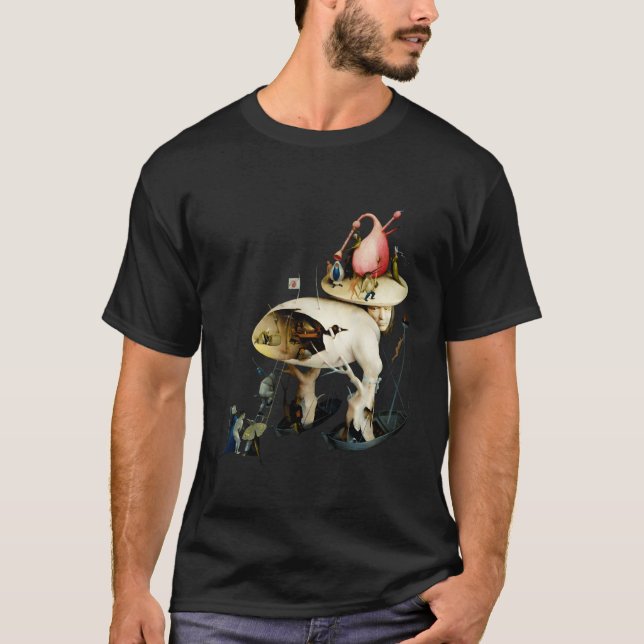 T-shirt Hieronymus Bosch Détails Jardin De Hly Delights (Devant)