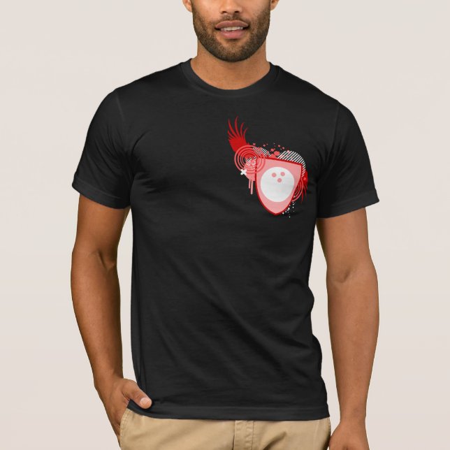 T-shirt hifi bowling crest (Devant)