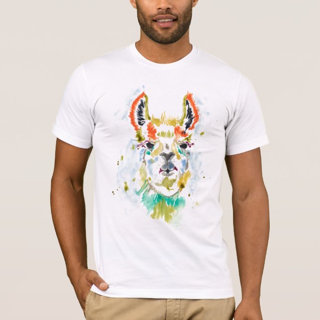 T-shirt Hifi Llama - portrait (Devant)