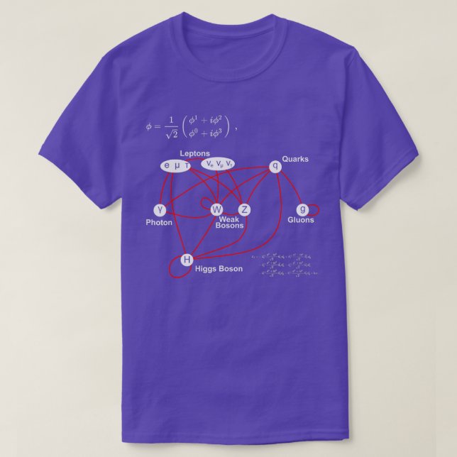 T-shirt Higgs Boson Physique Mécanique quantique Science A (Design devant)