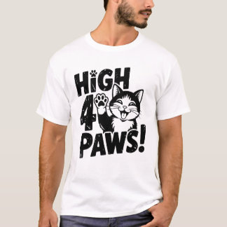 T-shirt High 4 Paws Cat