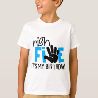 T-shirt High 5 C'est mon anniversaire 5e anniversaire Cele