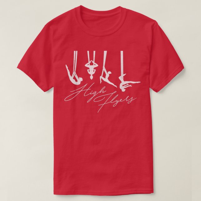 T-shirt High Flyers Aerial Silice Circus Yoga (Design devant)