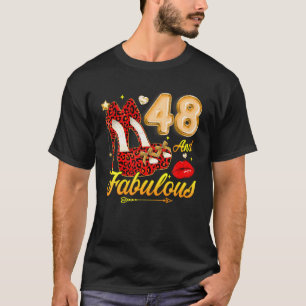 T-shirt High Heels Floral 48 Et Fabuleux 48E Anniversaire