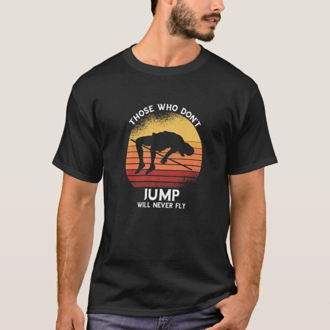T-shirt High Jump Retro Sunset Ceux qui ne suivent pas et  (Devant)