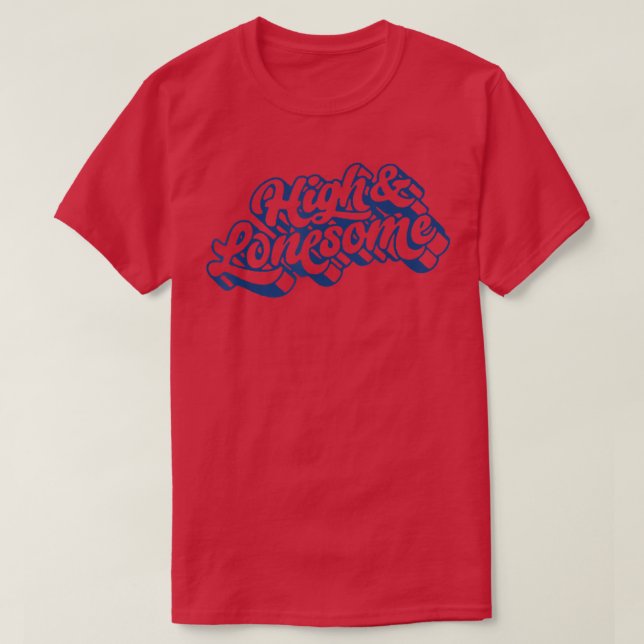 T-shirt High & Lonesome Funny Bluegrass Festival Folsi Mus (Design devant)