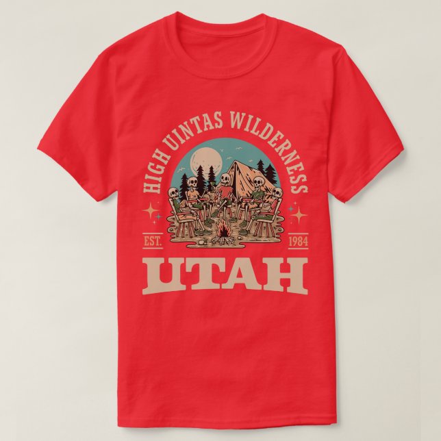 T-shirt High Uintas Wilderness Utah Outr Adventure (Design devant)