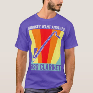 T-shirt Highkey veut clarinette basse Instrument de musiqu
