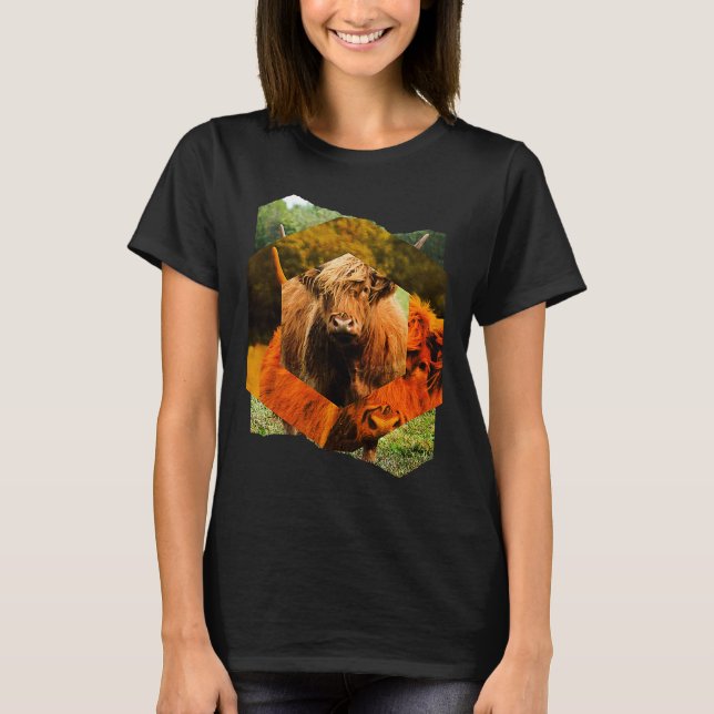 T-shirt Highland Cattle Cow Highland Cattle Highland Cattl (Devant)