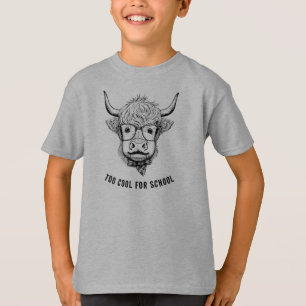 T-shirt Highland Cattle Scottish Cow design transparent