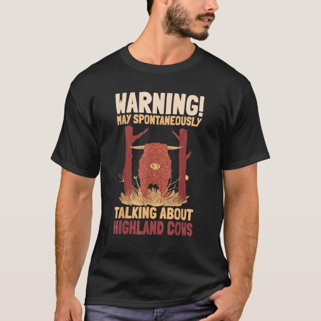 T-shirt Highland Cattle Scottish Farmer Breeder Cattleman (Devant)