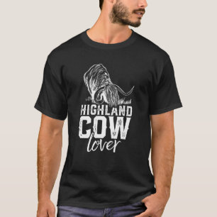 T-shirt Highland Cow Lover Scotland Highland Cattle Bull F