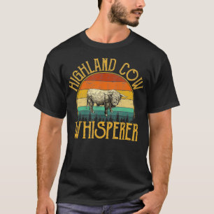 T-shirt Highland Cow Whisperer, vache Highland
