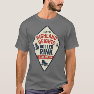 T-shirt Highland Heights Roller Rink - Taunton, MA Retro R