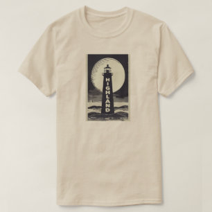 T-shirt Highland Lighthouse Massachusetts Moon
