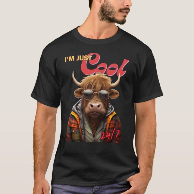T-shirt Highlander Cow (Devant)