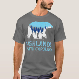 T-shirt Highlands North Carolina NC Bear Blue Ridge Mounta