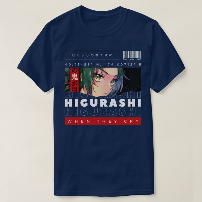 T-shirt Higurashi Quand ils pleurent 1 (Design devant)