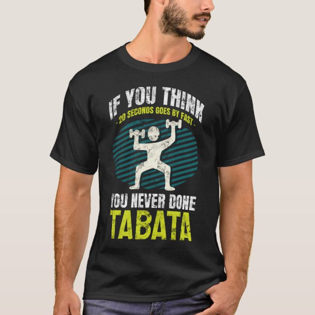 T-shirt Hiit de formation de Tabata Intervall cardio- (Devant)