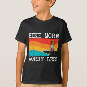 T-shirt Hike more worry less american english coonhound