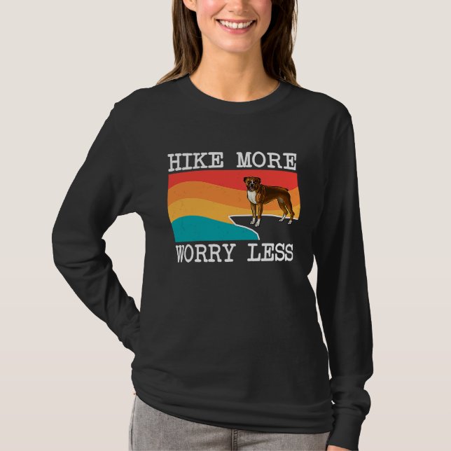 T-shirt Hike More Worry Less Boxer Graphic Hiking (Devant)
