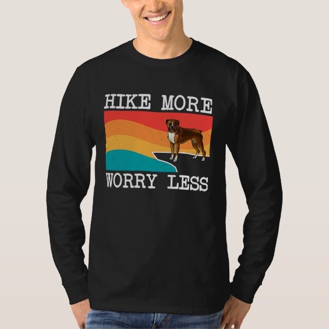 T-shirt Hike More Worry Less Boxer Graphic Hiking (Devant)