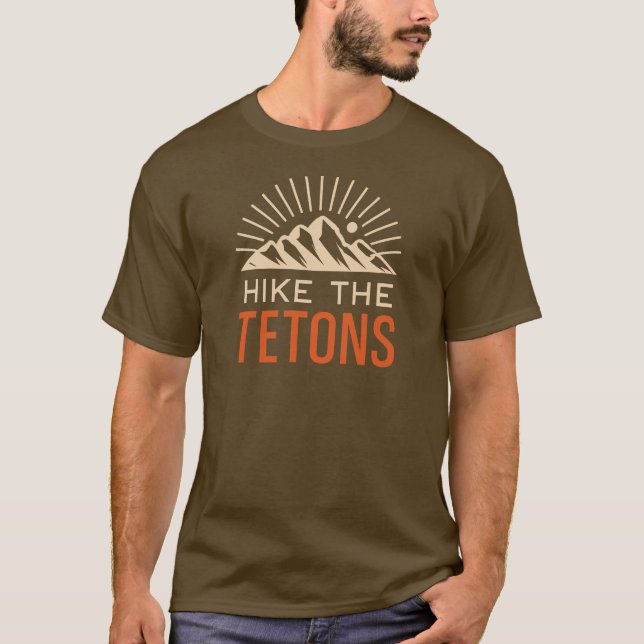 T-shirt Hike The Tetons Sunburst (Devant)