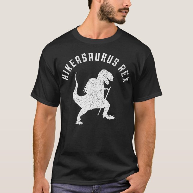 T-shirt Hikeasaurus Rex Dinosaur T Rex Randonnée (Devant)