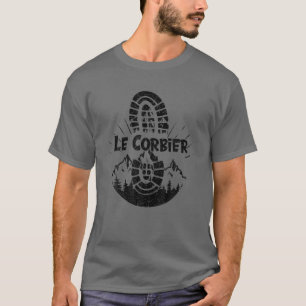 T-shirt Hiker Le Corbier France Randonnée Vacances Ski