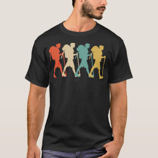T-shirt Hiker Vintage Retro Art Hiking Camping T Shirt Gif