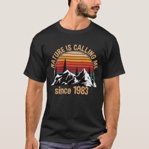 T-shirt Hiking Hiker Birthday 1983