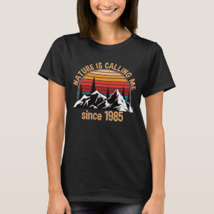 T-shirt Hiking Hiker Birthday 1985