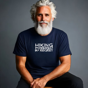 T-shirt Hiking humour noir de camping