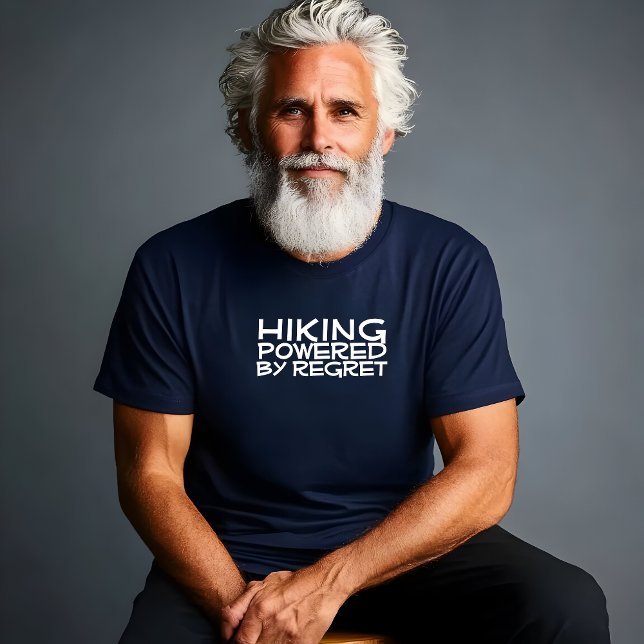 T-shirt Hiking humour noir de camping (Créateur téléchargé)