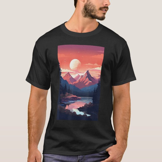 T-shirt Hiking outdoor mountain (Devant)