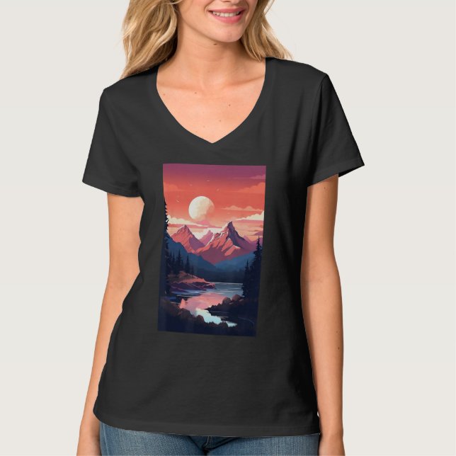 T-shirt Hiking outdoor mountain (Devant)