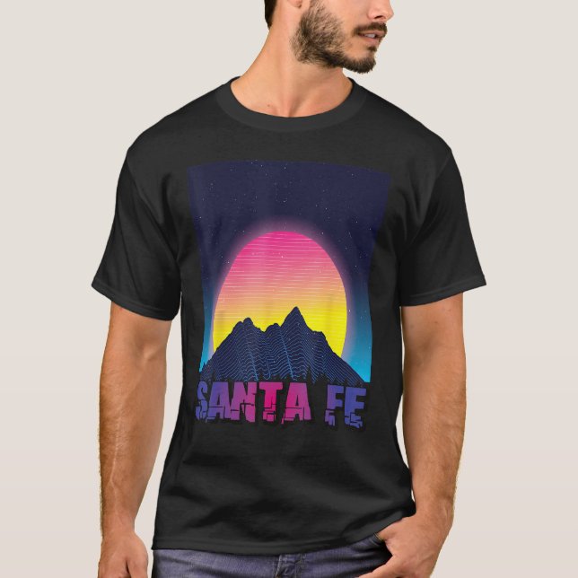 T-shirt Hiking Santa Fe Mountains New Mexico Tourist (Devant)