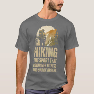 T-shirt Hikinghe Sporthat Combines Fitness And Snack Break