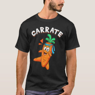 T-shirt Hilarié Veggie Vegetable Pun Carrate Karate Carr