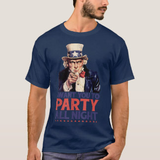 T-shirt Hilarious 4 juillet Oncle Sam Je Veux Que Tu Fasse