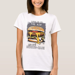 T-shirt Hilarious BURGER Citation Vintage Retro Illustrati