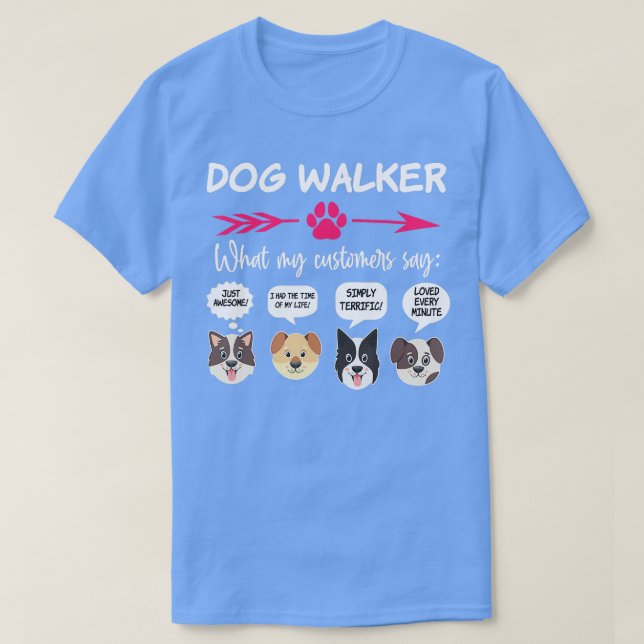 T-shirt Hilarious Chig Walker Cadeaux Pups Drôle Chien Mar (Design devant)