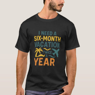 T-shirt Hilarious Summer Travel Wish Tee