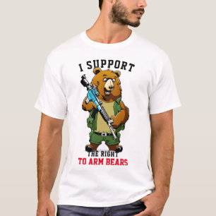 T-shirt Hilarious Support Right To Bear Arms drôles de che